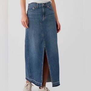 Gap maxi denim skirt. Never worn, washed and stored.